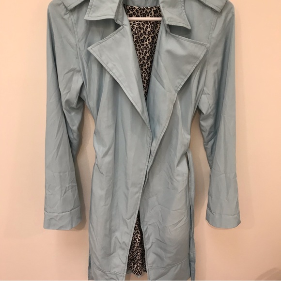 Zara light blue trench coat - Picture 9 of 12
